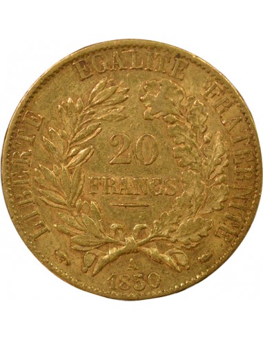 Céres - Demeter 20 francs Or 1850 A - Paris