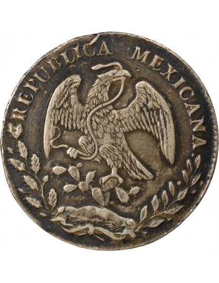 Mexique 8 reales Argent 1880 Chihuahua