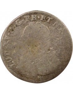 Louis XV Au Buste Habillé Double Tournois Argent 1728 R Orléans 2