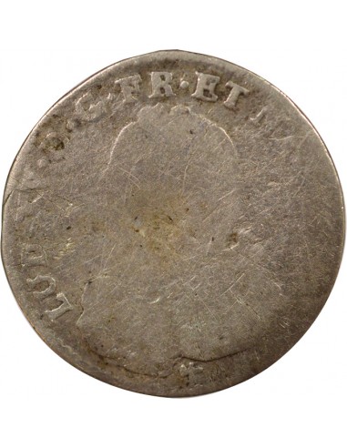 Louis XV Au Buste Habillé Double Tournois Argent 1728 R Orléans