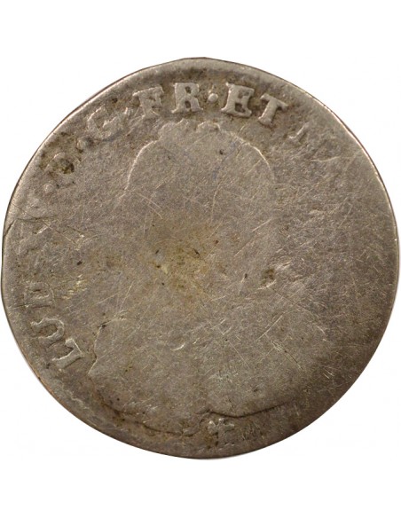 Louis XV Au Buste Habillé Double Tournois Argent 1728 R Orléans