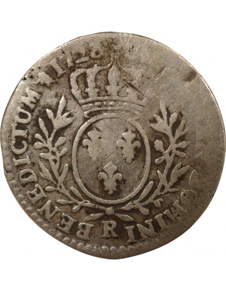 Louis XV Au Buste Habillé Double Tournois Argent 1728 R Orléans