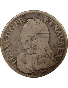 Louis XV Au Buste habillé Double Tournois Argent 1728 A - Paris 2