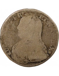 Louis XV Au Buste Habillé Double Tournois Argent 1730 M Toulouse 2