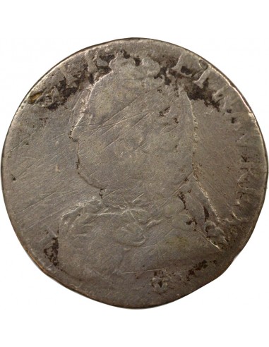 Louis XV Au Buste Habillé Double Tournois Argent 1728 & Aix-en-Provence