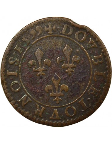 en Français Double Tournois Cuivre 1599 A - Paris