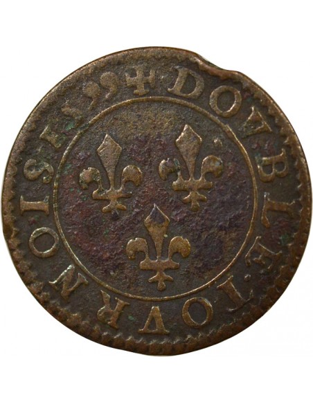 en Français Double Tournois Cuivre 1599 A - Paris