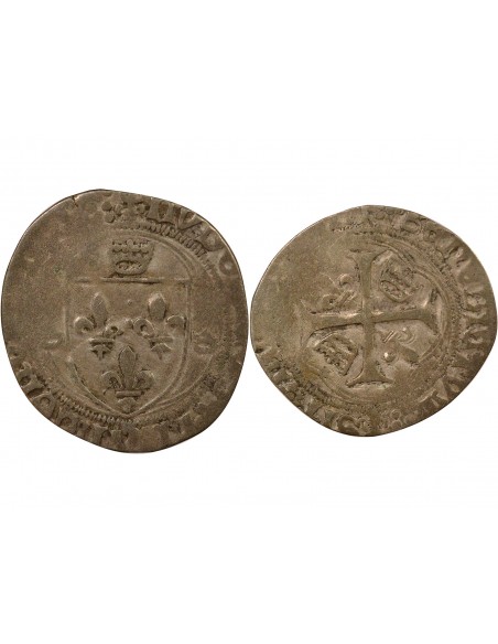 Louis XII Double Tournois Billon 1498-1515 C Saint-Lô