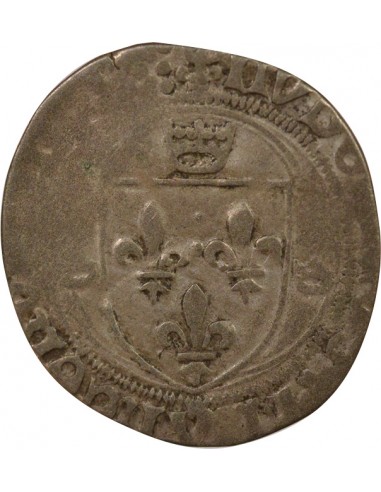 Louis XII Double Tournois Billon 1498-1515 C Saint-Lô