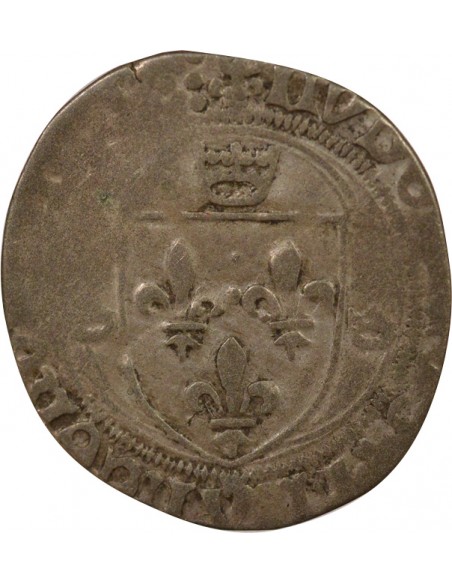 Louis XII Double Tournois Billon 1498-1515 C Saint-Lô