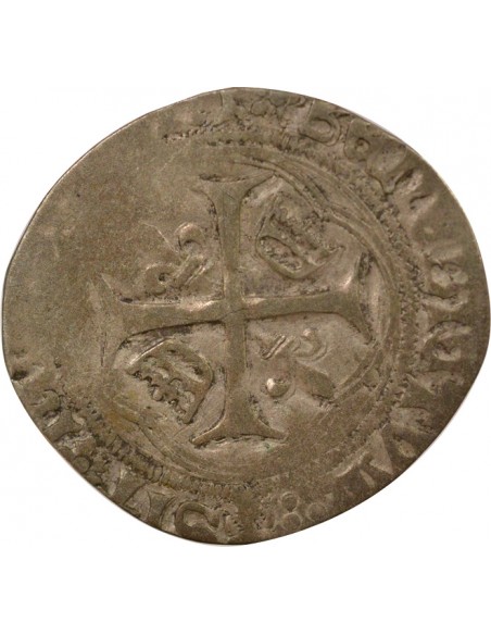Louis XII Double Tournois Billon 1498-1515 C Saint-Lô