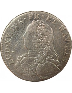 Louis XV Au Buste Habillé Double Tournois Argent 1729 A - Paris 2