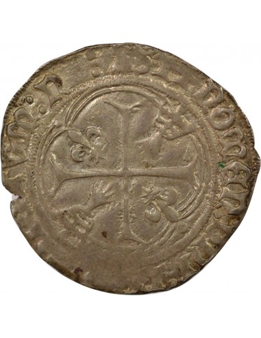 Charles VIII à la Couronne Double Tournois Billon 1491-1498 T Nantes