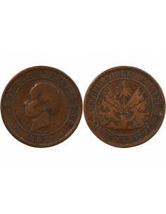 Haïti HAITI, FABRE GEFFRARD - 20 CENTIMES 1863 HEATON
