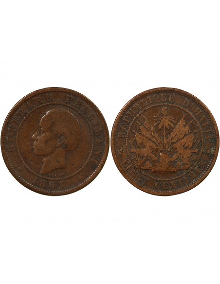 Haïti HAITI, FABRE GEFFRARD - 20 CENTIMES 1863 HEATON