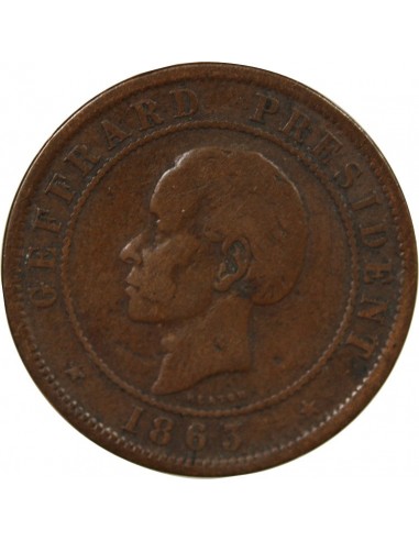 Haïti HAITI, FABRE GEFFRARD - 20 CENTIMES 1863 HEATON