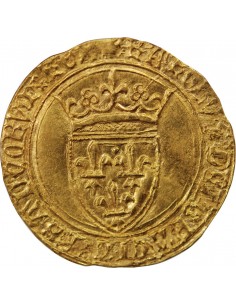 France CHARLES VI LE FOU - ECU D'OR A LA COURONNE, 1394-1411 2