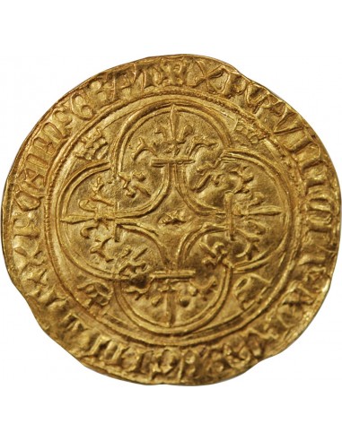 France CHARLES VI LE FOU - ECU D'OR A LA COURONNE, 1394-1411