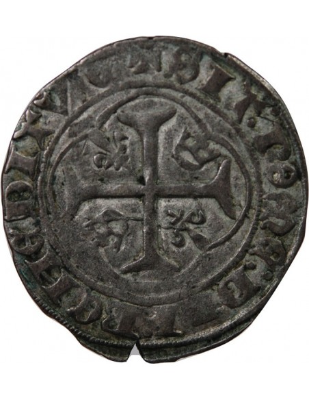 CHARLES VII - BLANC A LA COURONNE 1436 / 1461 CHINON