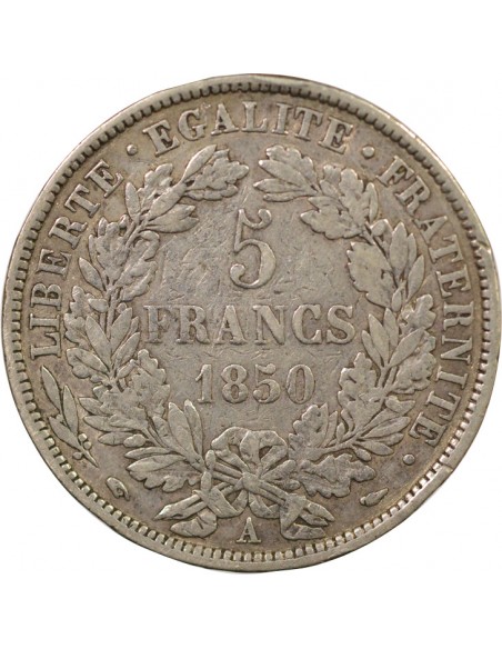 5 Francs Argent 1850 A Paris