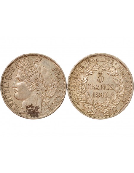 5 Francs Argent 1849 A Paris