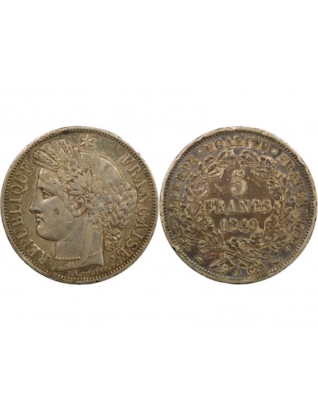 5 Francs Argent 1849 A Paris