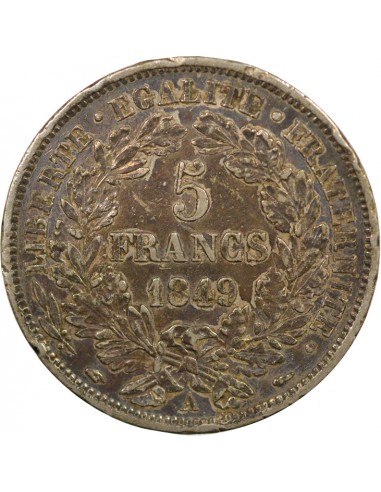 5 Francs Argent 1849 A Paris