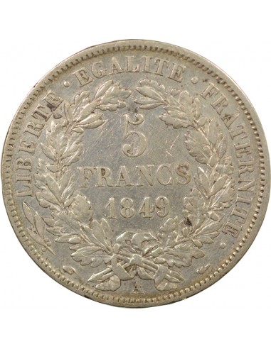 5 Francs Argent 1849 A Paris
