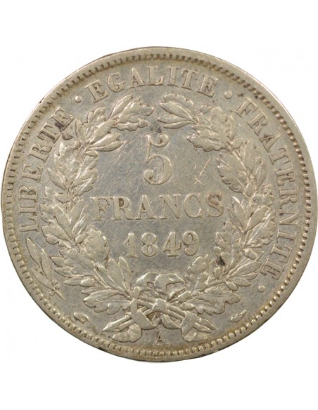 5 Francs Argent 1849 A Paris