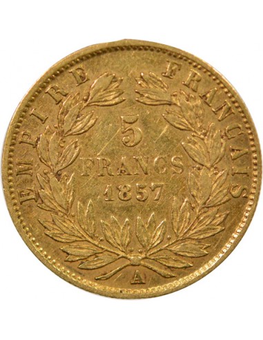 5 Francs Or 1857 A Paris