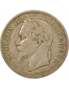 Napoléon III 2 francs Argent 1870 A Paris 2