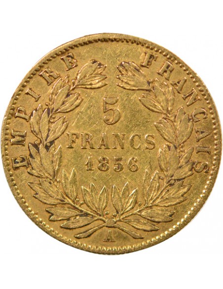 5 Francs Or 1856 A Paris