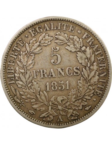 5 Francs Argent 1851 A Paris