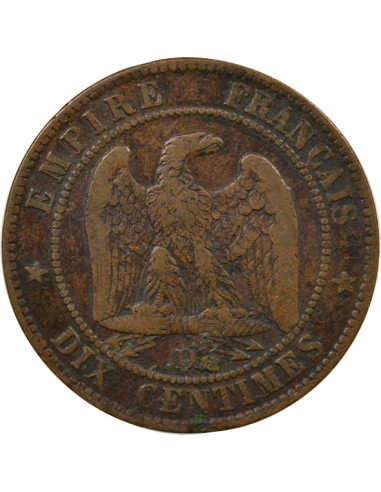 Napoléon III 10 Centimes Bronze 1855 D Lyon