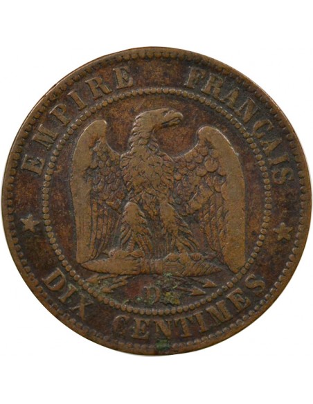 Napoléon III 10 Centimes Bronze 1855 D Lyon