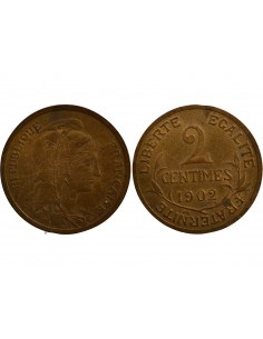 2 Centimes Bronze 1902