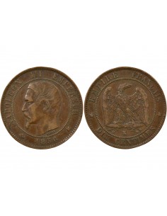 Napoléon III 10 Centimes Bronze 1856 K Bordeaux