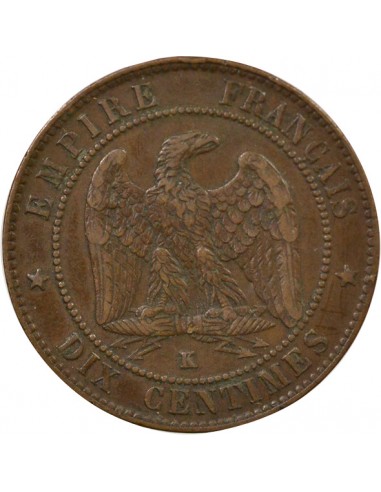 Napoléon III 10 Centimes Bronze 1856 K Bordeaux