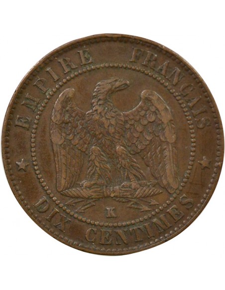 Napoléon III 10 Centimes Bronze 1856 K Bordeaux