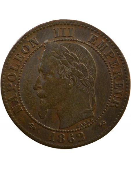 Napoléon III 2 Centimes Bronze 1862 K Bordeaux