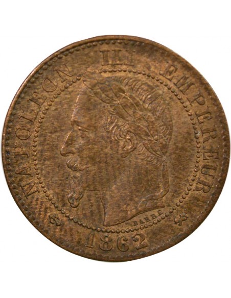 Napoléon III 2 Centimes Bronze 1862 K Bordeaux