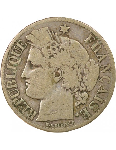 Céres - Demeter 2 francs Argent 1871 A Paris