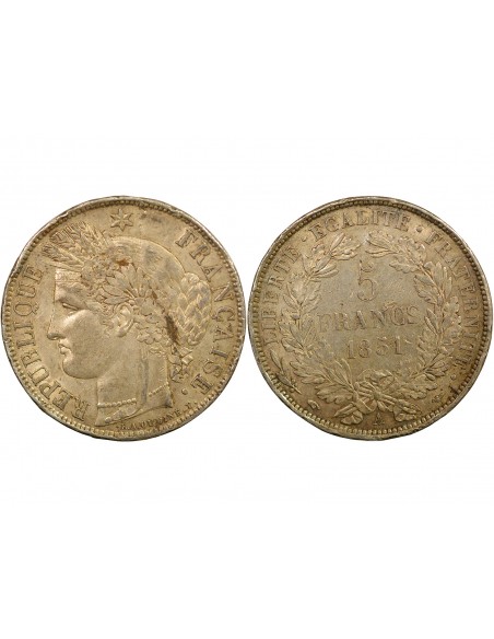 5 Francs Argent 1851 A Paris