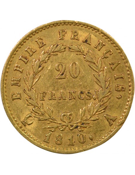 Roi d'Italie 20 francs Or 1810 A Paris