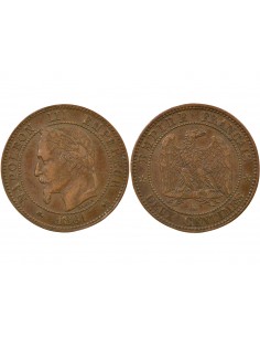 Napoléon III 2 Centimes Bronze 1861 K Bordeaux