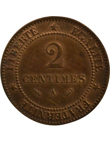 2 Centimes Bronze 1895 A Paris