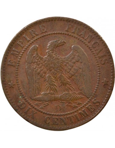 Napoléon III 10 Centimes Bronze 1854 D Lyon