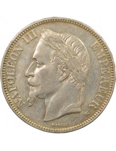 Napoléon III 5 francs Argent 1868 BB Strasbourg 2