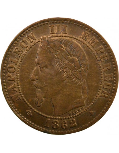 Napoléon III 2 Centimes Bronze 1862 A Paris