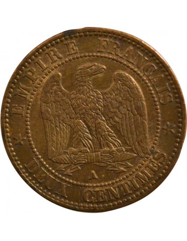 Napoléon III 2 Centimes Bronze 1862 A Paris